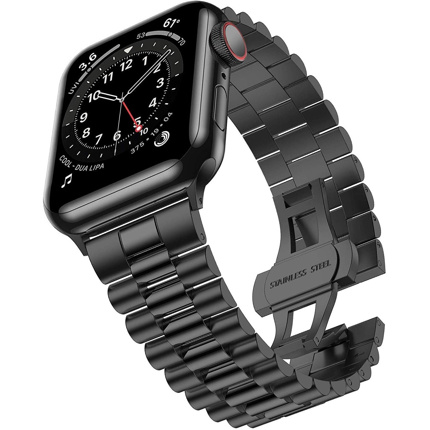 Modbracelet Bracelet acier Apple Watch Présidentiel (noir)