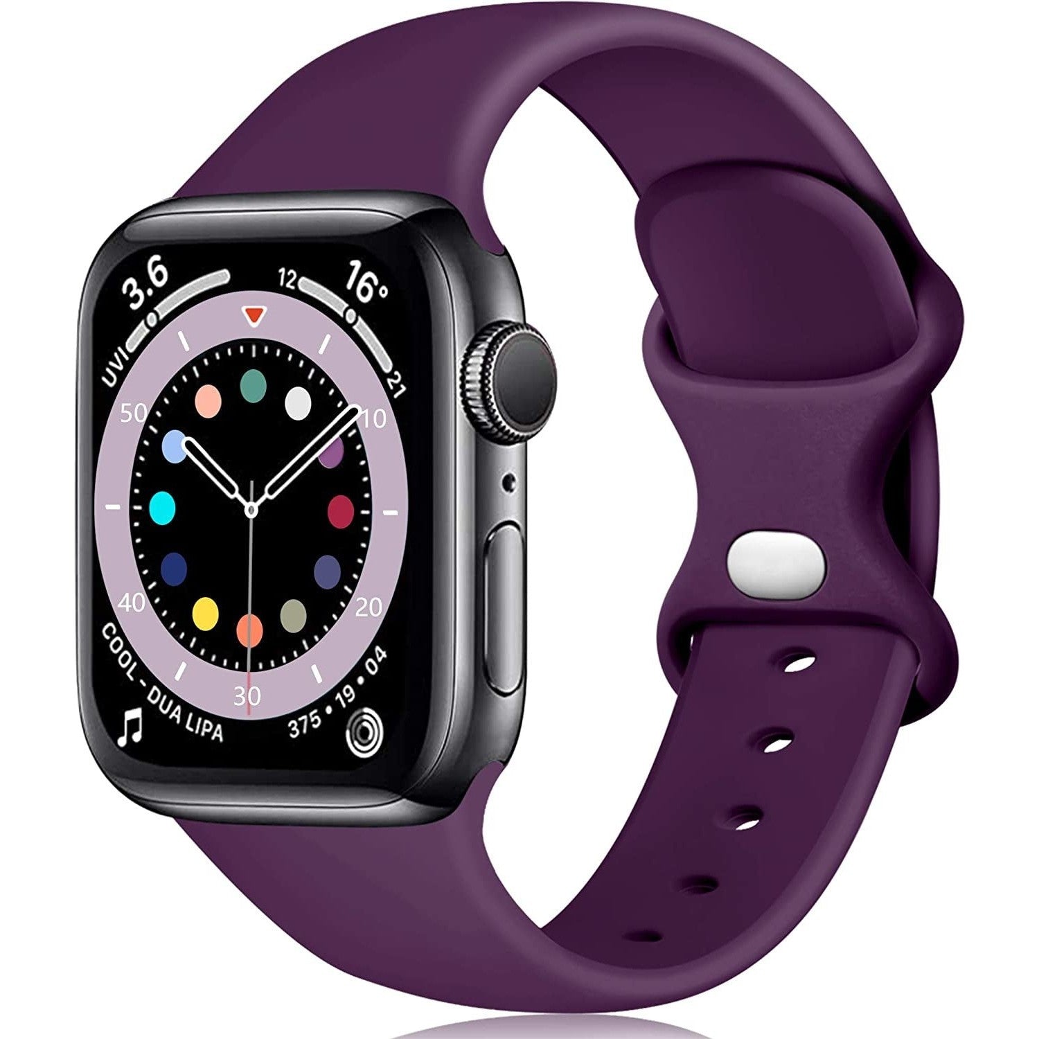Modbracelet Bracelet Apple Watch silicone (violet foncé)
