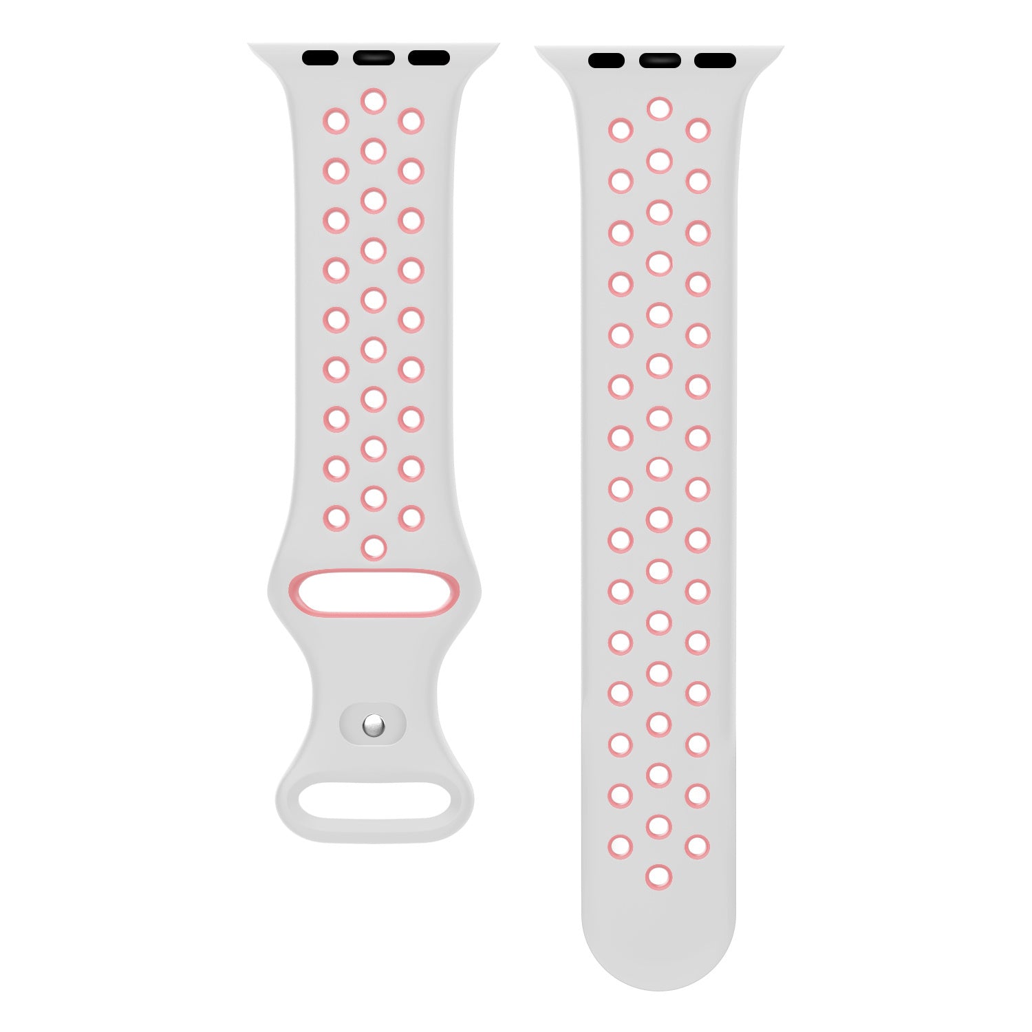 Modbracelet Bracelet Apple Watch sport (blanc/rose)