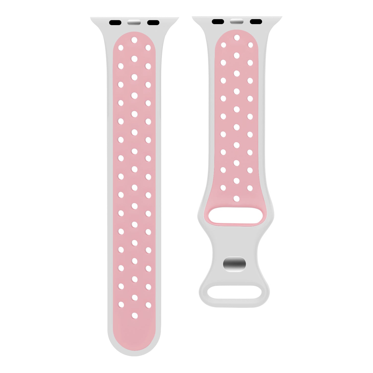 Modbracelet Bracelet Apple Watch sport (blanc/rose)