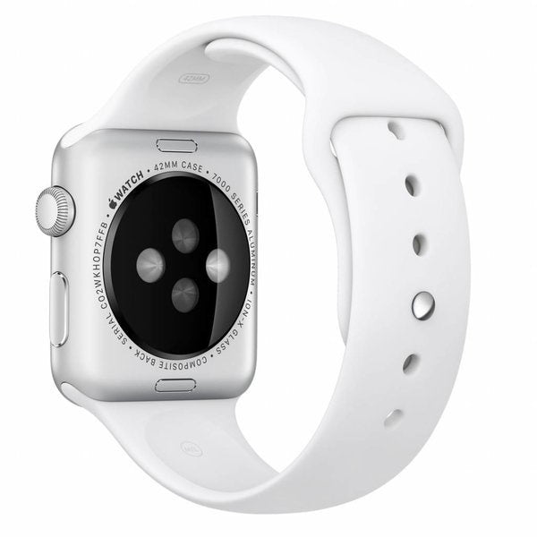 Modbracelet Bracelet silicone Apple Watch (blanc)