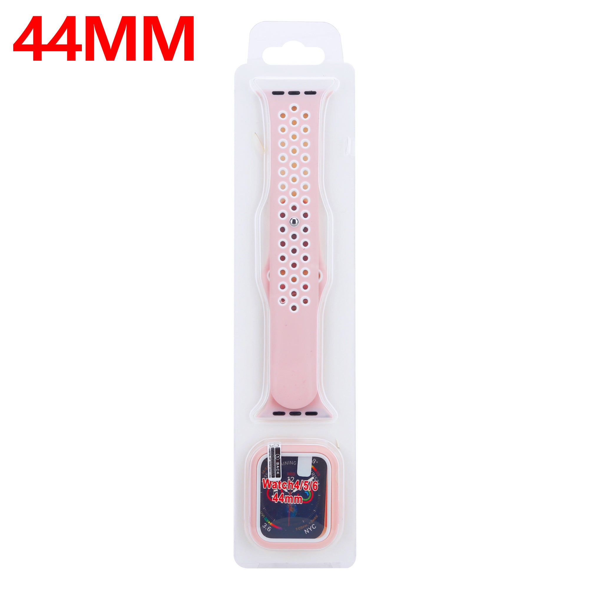 Modbracelet Bracelet sport Apple Watch + Étui TPU (rose/blanc)
