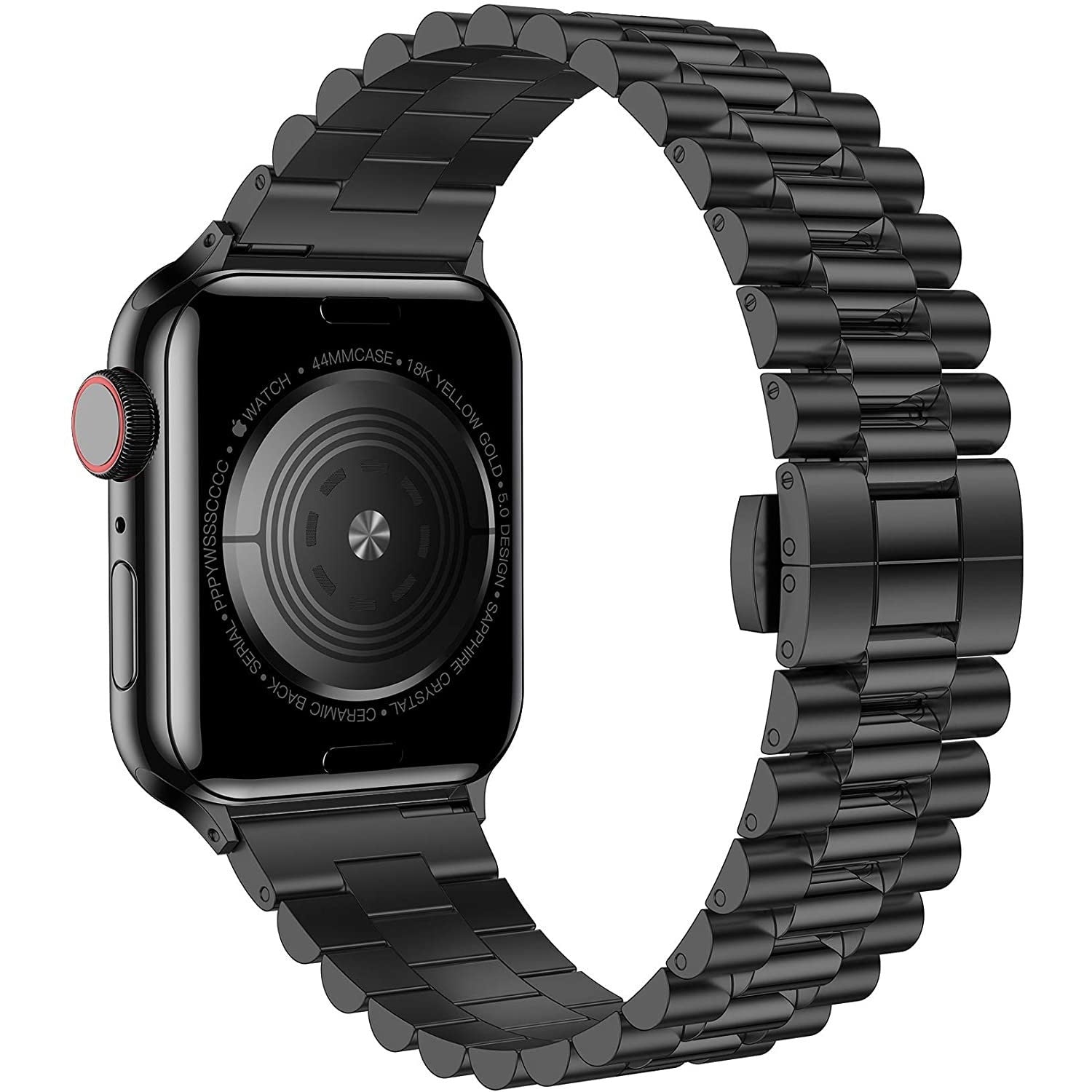 Modbracelet Bracelet acier Apple Watch Présidentiel (noir)